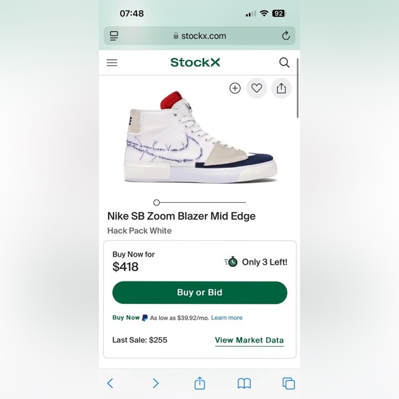 SOLD‼️Nike SB Zoom Blazer Mid Hack Pack - White - Picture 5 of 5